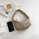thumbnail image 3 of Bolsas de hombro para mujer Bolsa de compras de color sólido simple acolchado de tela (caqui) Ndcxsfigh Para Estrenar, 3 of 9