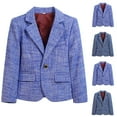 thumbnail image 3 of ZACPNCV Blazer Jacket for Teen Girls Solid Long Sleeve Lapel Formal Suit Coat Plus Casual Open Front Dress Tops Blue 3-4 Years, 3 of 3