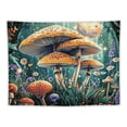 thumbnail image 5 of Fenyluxe  Mushroom Tapestry Floral Plant Tapestries Aesthetic Moon Butterfly Tapestry Botanical Flowers Tapestry Vintage Green Tapestry Wall Hanging for Bedroom 40x60inch, 5 of 6