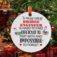 thumbnail image 2 of Bridge Engineer Christmas Ornament, Xmas Hanging Ornament, Mother’S Day Ornament, Valentine Ornament Gift, Celebration Hanging Decor, Keepsake 2025, 2 of 5