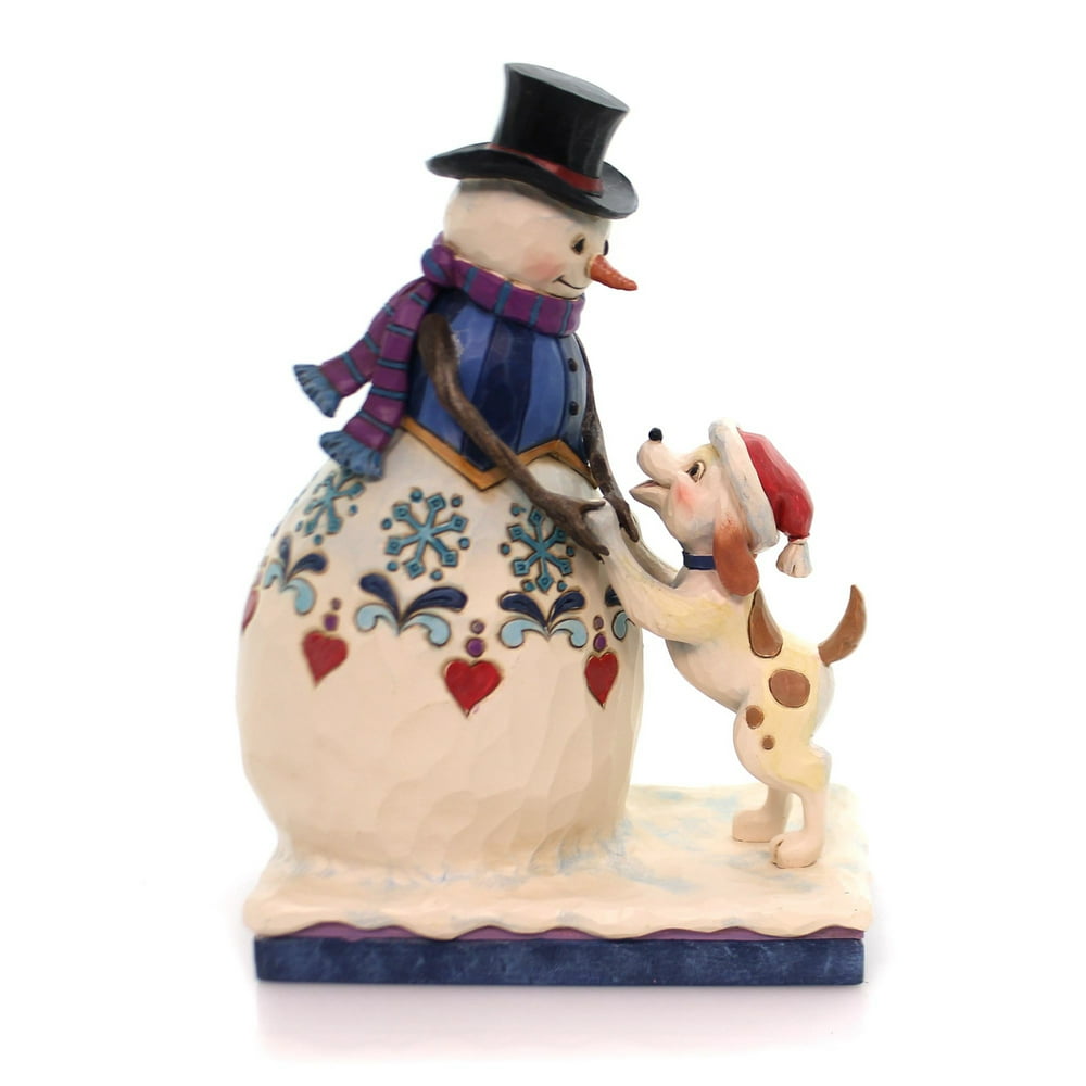 Jim Shore HWC Fetch a Frosty Friend Snowman with Puppy Figurine 4058795 New - Walmart.com