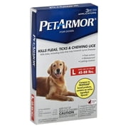 PetArmor Flea & Tick Protection for Large Dogs, 3 Monthly Doses