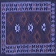 thumbnail image 1 of Ahgly Company Indoor Square Oriental Blue Traditional Area Rugs, 6' Square, 1 of 4
