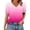 Hot Pink, variant on Womens Tops Short Sleeve Buttons Shirts V Neck Spring Fashion Summer Outfits Plus Size Blouses Dressy Casual Tees Green L