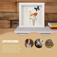 thumbnail image 1 of WRISTBIQUE 2Pcs Square Display Frame White Wood DIY Dried Flower Storage Family Decor, 1 of 8
