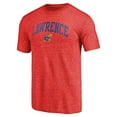 thumbnail image 2 of Men's Red Kansas Jayhawks Arched City Tri-Blend T-Shirt, 2 of 3