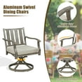 thumbnail image 6 of Ulax Furniture Aluminum Outdoor Patio Dining Chairs - Set of 2, Gray, 6 of 8