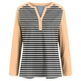 thumbnail image 6 of Godom Blouses for Women Fall Long Sleeves V Neck Tops Casual Knit Tunic Loose Fit T Shirt, 6 of 7
