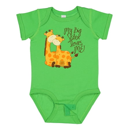 

Inktastic My Big Sister Loves Me! Gift Baby Boy or Baby Girl Bodysuit