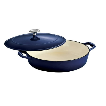 

Tramontina Gourmet Enameled Cast Iron 4 qt. Covered Braiser - Gradated Cobalt