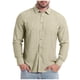 thumbnail image 2 of Ceisia Men's Oversize Flax Long-Sleeve Button-Down Shirt for Spring/Summer Casual & Smart Wear Gift, 2 of 6