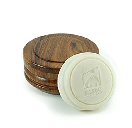 Shaving Soap Ocean Driftwood with Wood Shave Bowl -- 3 Oz Soap By Gbs