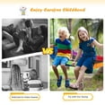 thumbnail image 4 of Costway Balançoire Soucoupe pour Arbre Surf Enfants Extérieur Plateforme Ovale Ajustable avec Poignée Colorée, 4 of 9