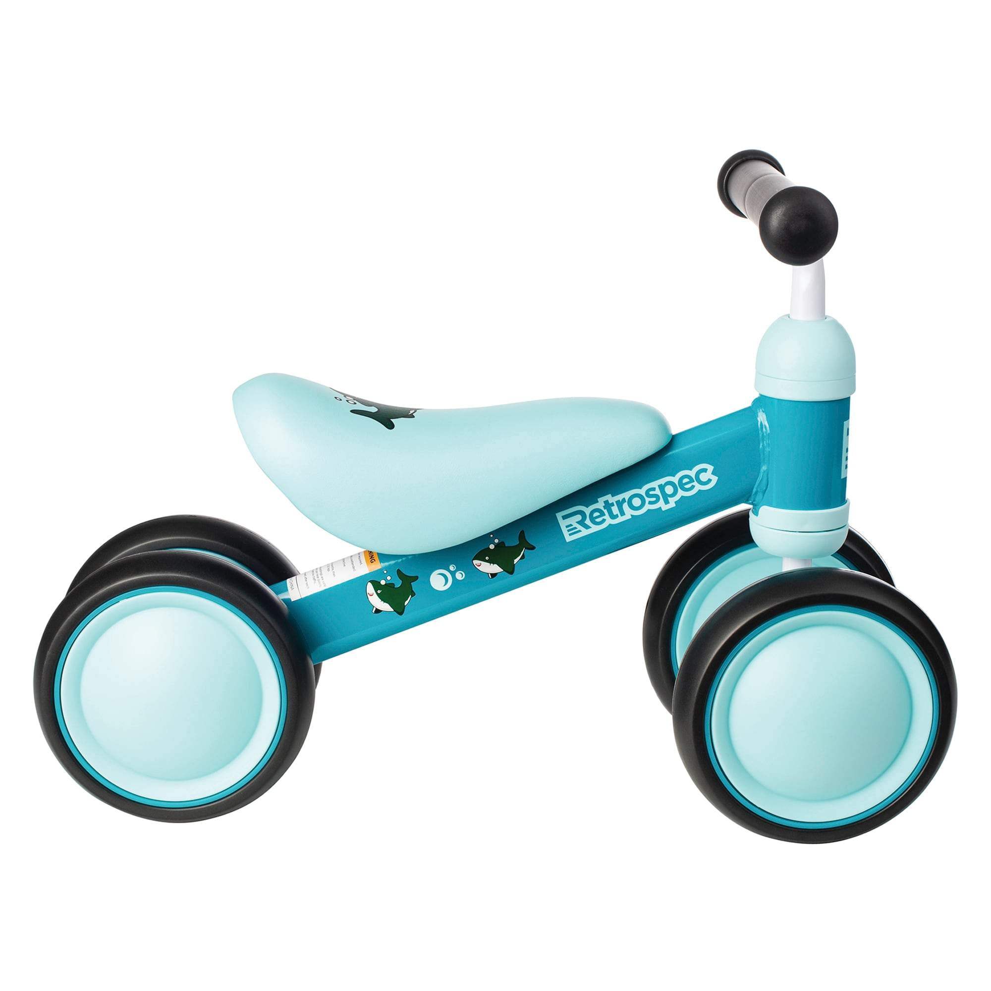 Retrospec Cricket Baby Walker Balance bike with 4 Wheels for ages 1224