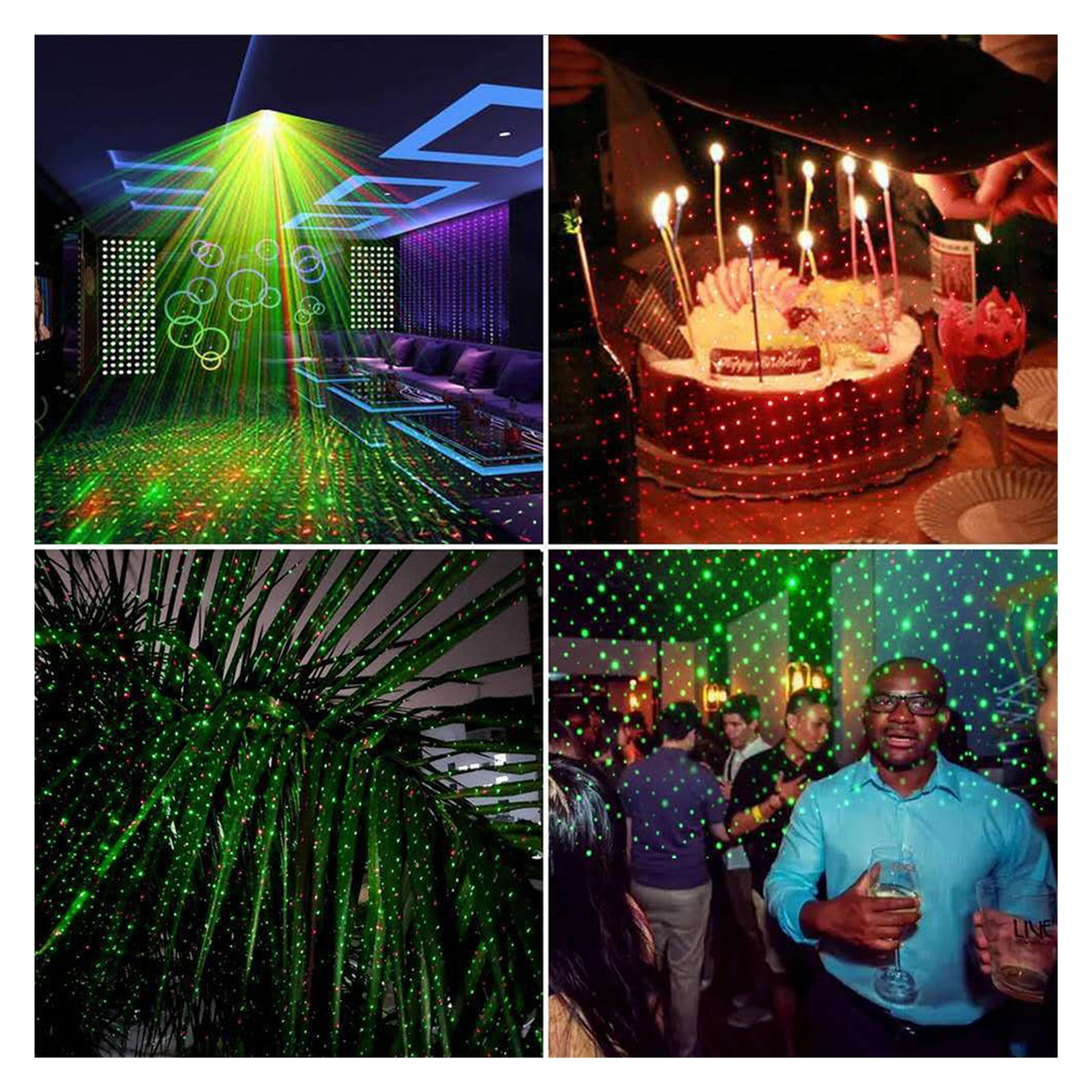 LED Disco Light Projector 5W Voice Control DJ Controller Stage Light For New Year Birthday Party ,Easy to Install