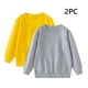 thumbnail image 1 of Cowsor Unisex Kids Solid Cotton Thin Pullover 2PC Sweatshirt T-Shirt Toddler Baby Crewneck Long Sleeve Tshirts Tops Blouse, 1 of 7