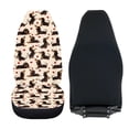 thumbnail image 4 of ZIATUBLE Dachshund Heart Pattern Car Seat Covers for Women 2 Pcs Easy to Install Front Seat Covers for Cars Universal Fit Cars Sedan SUV Auto Interior Seat Protector Car Decoration Accessories, 4 of 7