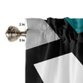 thumbnail image 6 of Blue Green Black Grey Geometric Square Curtain Home Decoration Living Room Short Curtains Window Treatments For Kitchen Bedroom, 6 of 6