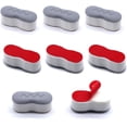 thumbnail image 1 of 8 piezas de parachoques de asiento de inodoro, accesorios de asiento de inodoro con adhesivo de alta resistencia, mantienen el asiento del inodoro seco y limpio TUNC Sencillez, 1 of 5