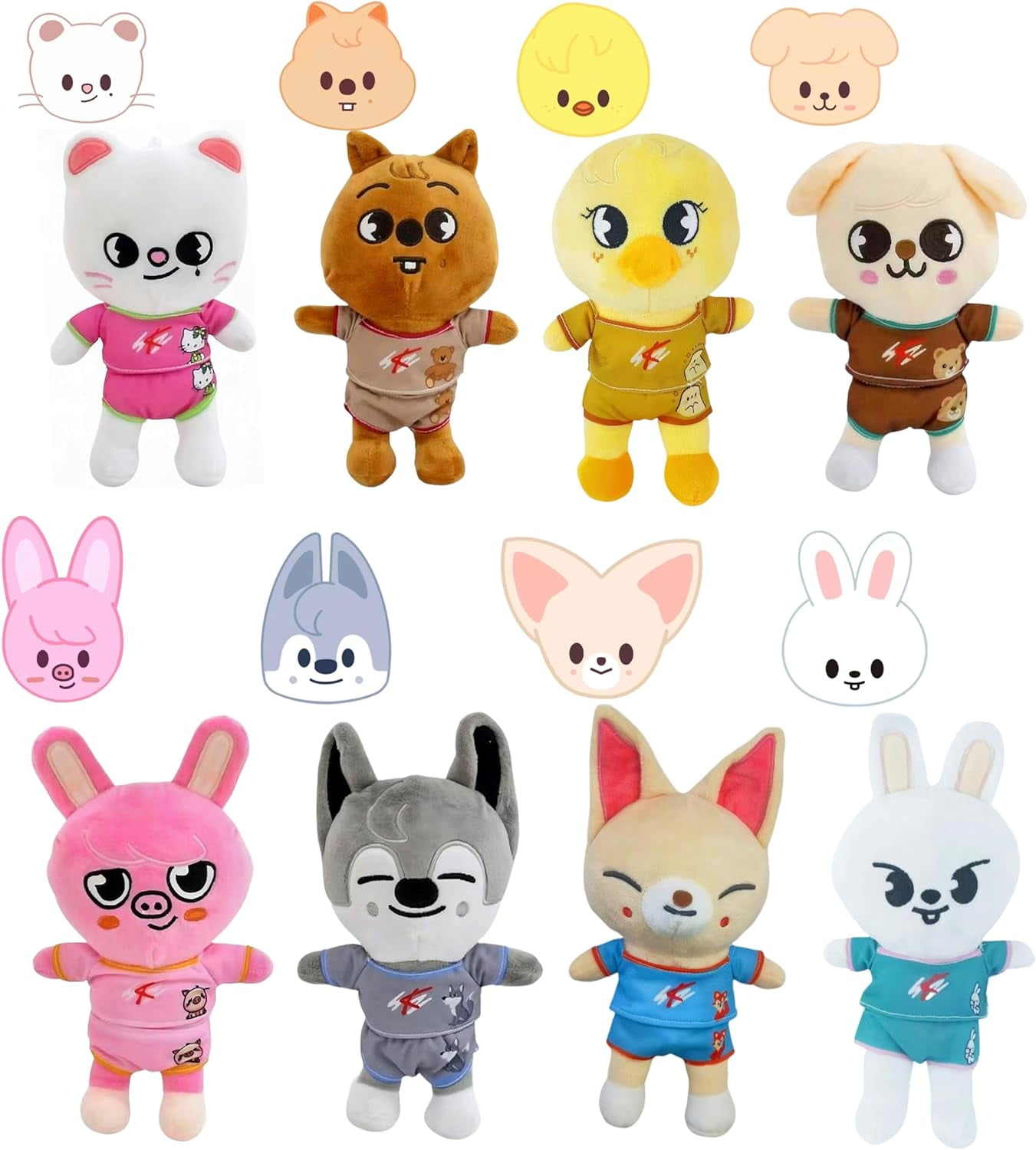 SKZOO 8set Plush Stray Kids | The Initial Hoodie Image