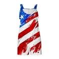 thumbnail image 4 of Moxiu American Flag Romper for Women Summer Casual 2025 Jumpsuits Loose Fit Adjustable Strap Patriotic Shorts Overalls 4th of July Jumpsuit for Women Red,L, 4 of 6