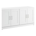 thumbnail image 1 of Bush Hampton Heights 60"W Engineered Wood Buffet Cabinet in White, 1 of 7