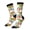 3 Black, variant on Gnome and Surfing Print Adult Socks for Men & Women,Calf Socks, Ankle Socks,Boots Socks,Breathable Casual Sock,Unisex Crew Socks