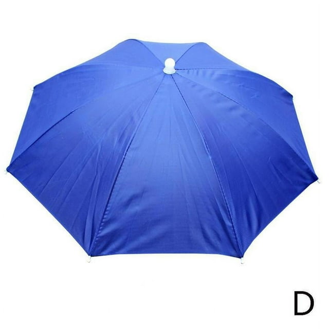 Chapeau Parapluie Pliable Golf Pêche Camping Couvre-Chef Anti-sV32025