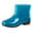 I-Sky Blue, variant on Kcodviy Women Low-Heeled Buckle Round Bumper Boots Toe Shoe Waterproof Middle Womens Mid Boots Tube Rain Boots