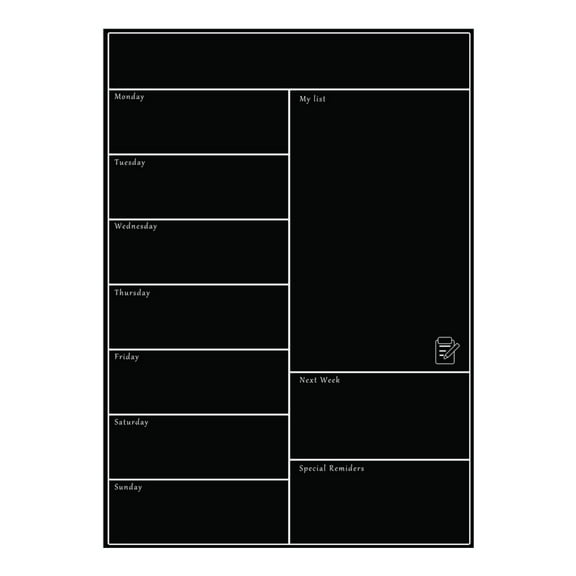 Wovilon Magnetic Whiteboard Refrigerator Soft Whiteboard Mobile Weekly Planner Home Decor