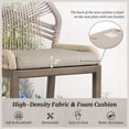 thumbnail image 6 of Dycanpo 26.5''H Outdoor Counter Height Chairs, Boho-Style Rattan Bar Stools Set of 2, Yellowish Slate Gray, 6 of 9