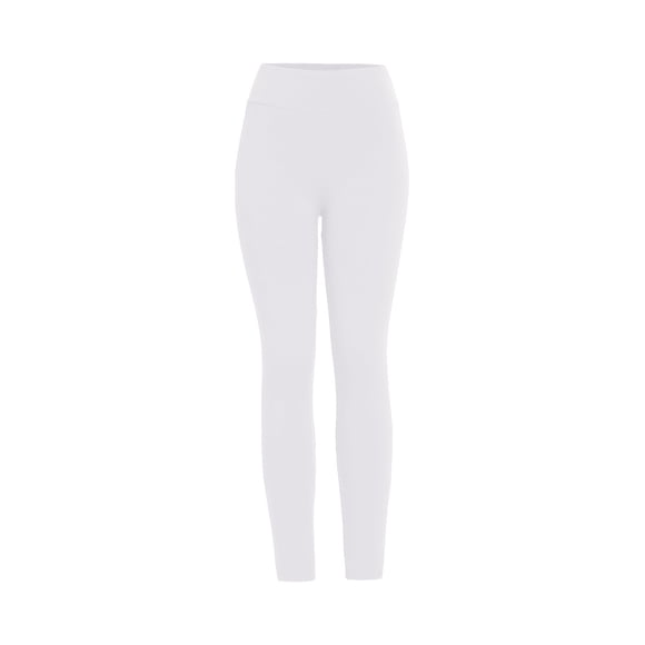 Outfmvch Yoga Pants Women Yoga Pants Polyester Relaxed Pull-On Styling Straight-Leg Lightweight Two Pockets Long Yoga Pants With Pockets White M