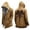 Khaki-H, variant on Kcolen Men Norse Viking Hooded Cardigan, Halloween Graphic Print Mid-Length Open Front Coat for Halloween Party Motorcycle Wear