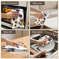 thumbnail image 5 of 6 Pcs Funny Kitchen Towels,Pioneer Flower Floral Print Pattern Microfiber Dish Towels,Kitchen Tea Towels,Kitchen Towel Set (18" X 26"), 5 of 7