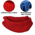 thumbnail image 3 of Chunky Scarf Women'S Winter Knit Infinity Scarf Fashion Thick Warm Circle Loop Scarves Soft Fall Winter Thick Warm Women-Jujube Red, 3 of 5