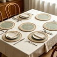 thumbnail image 4 of Round Placemats Set of 6, 15" Woven Table Mats, Non-Slip Heat-Resistant, Washable Dining Chargers, Kitchen Hot Pads, Farmhouse Décor, Wedding & Holiday Use(C), 4 of 7
