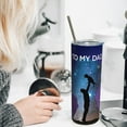 thumbnail image 3 of Best Gifts For Dad From Son - To My Dad From Your Little Son - Birthday, Christmas, Father''s Day Gift - 20 Oz Coffee Mug Thermos Tumbler With 2 Straws and 1 Brush Packaged With Color Box, 3 of 6