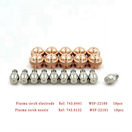 

20pcs PSB60 121 743.0441 Electrode 743.0132 Tips for Binzel Plasma Cutter Torch