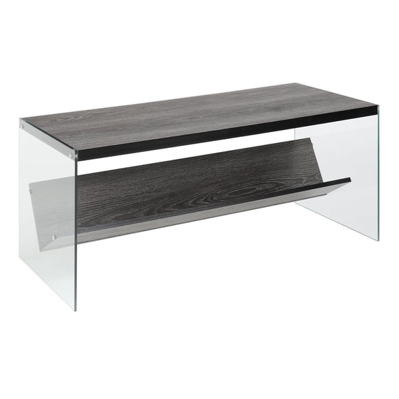 Convenience Concepts Soho Coffee Table in Weathered Gray