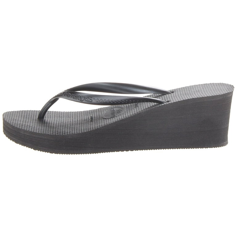 Havaianas Womens High Fashion Sandal Flip Flop - Black - 36 Havaianas Womens High Fashion Sandal Flip Flop - Black - 36