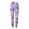 thumbnail image 3 of vigerkar Stretch Tummy Control Leggings for Women Lightweight Yoga Pants (Purple, XL), 3 of 6