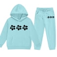 thumbnail image 6 of Hessimy Toddler Boys Girls Spring Summer 2Pcs Crewneck Long Sleeve Sweatshirt Elastic Joggers Pants Soft Sweatsuit(Light Blue,11-12 Years), 6 of 6