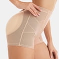 thumbnail image 2 of Defitshape Women's Butt Lifting Shapewear Shorts Hip Pads Shapewear Padded Shorts Butt Lifter Mesh Tummy Control Tight Nude 12, 2 of 4