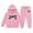 Pink-A, variant on FUZHIQ Toddler Sets For Girls ,Girls Outfits Set Winter Fleece Hoodie And Joggers Comfy Casual Kids Clothes With Stylish Print For Toddler To Teen,12-13 Years