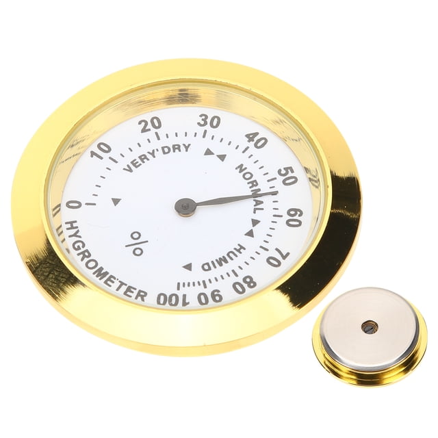 SKISUNO Golden Alloy Violin Hygrometer for Musical Instruments Portable Humidity Meter for Guitar Cases