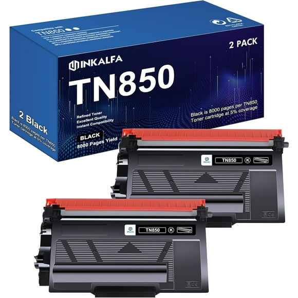 UTAH-TN850 TN-850 TN 850 High Yield Toner Cartridge 2 Pack Black Replacement for Brother TN850 TN-850 TN820 TN-820 TN 850 HL-L6200DW MFC-L5700DW MFC-L5850DW HL-L5200DW MFC-L5900DW MFC-L6800DW Printer