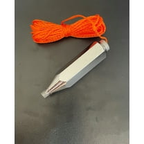 Swanson 8 Ounce Steel Plumb Bob with Removable Orange String, Model PB008S