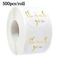 thumbnail image 1 of 500Pcs/Roll Thank You Hot Stamping Stickers Self Adhesive Round Labels Sealing Labels Decal Baking Gift Decor Hi.FANCY, 1 of 6
