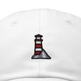 thumbnail image 2 of Dalix Lighthouse Embroidered Cap Cotton Baseball Hat Nautical Womens in White, 2 of 5