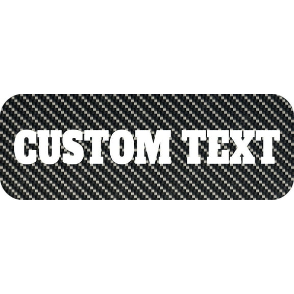 Carbon Fiber Pattern E-Z-GO Golf Cart Front Name Plate. Fits 2008-2022 RXV TXT Valor Terrain ELiTE. CUSTOM MADE in The USA!! (Carbon Fiber W/Custom Text)